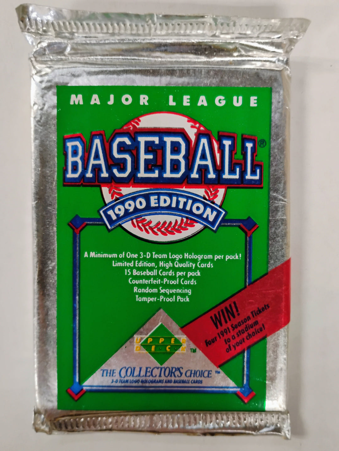 1990 Upper Deck Baseball Sealed Pack