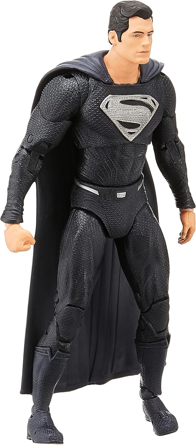 DC Multiverse Superman Justice League Movie (Henry Cavill) Black Suit Action Figure