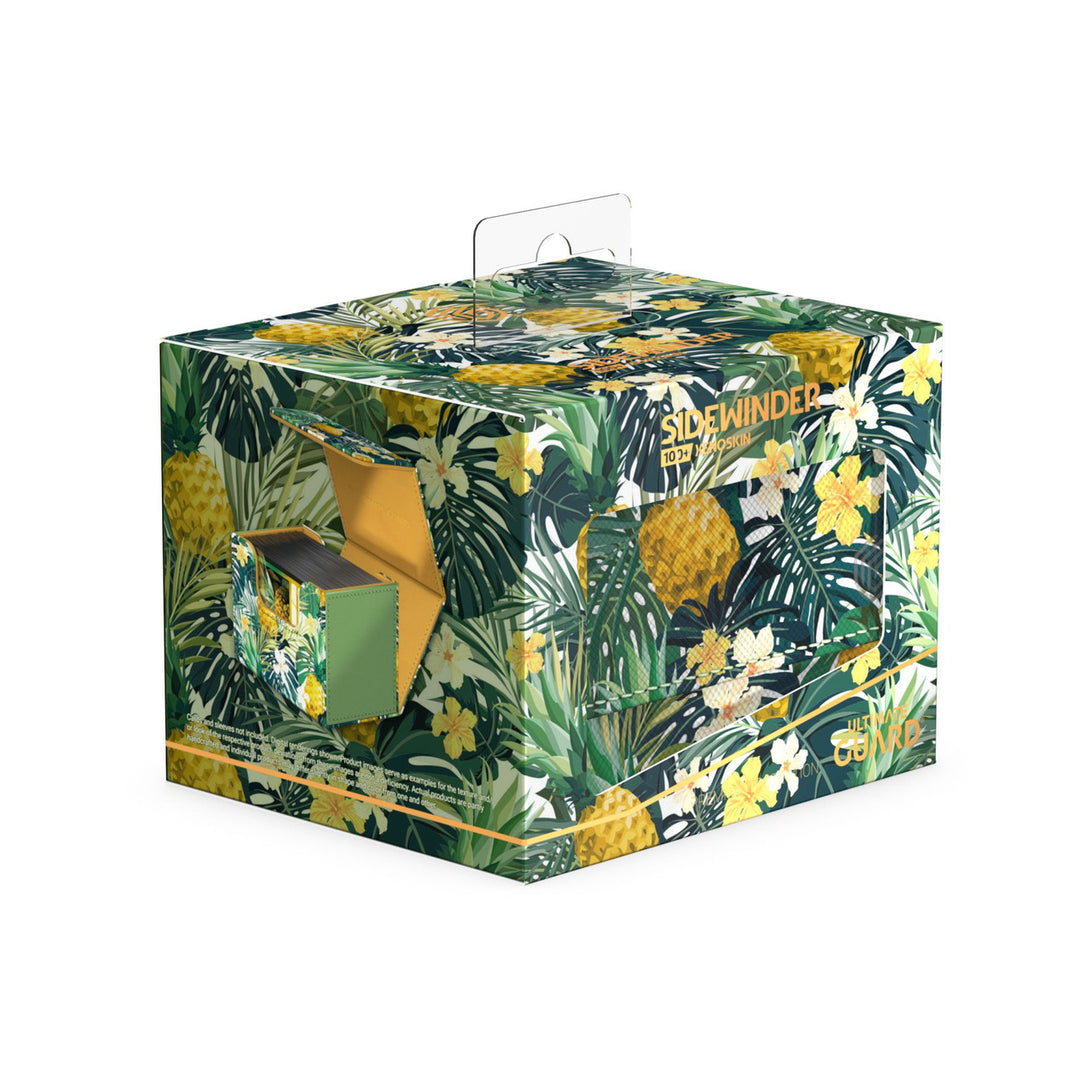 Ultimate Guard Deck Box: Sidewinder Xenoskin 100+ (Floral Places II) - Bahia Green