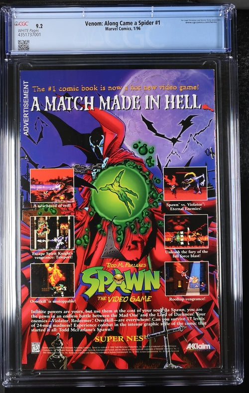 Venom: Along Came a Spider #1 CGC 9.2