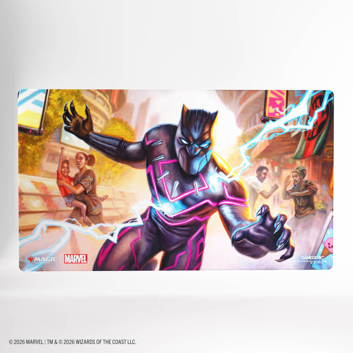 Magic the Gathering: Marvel Super Heroes Shiny Playmat - Striking Black Panther