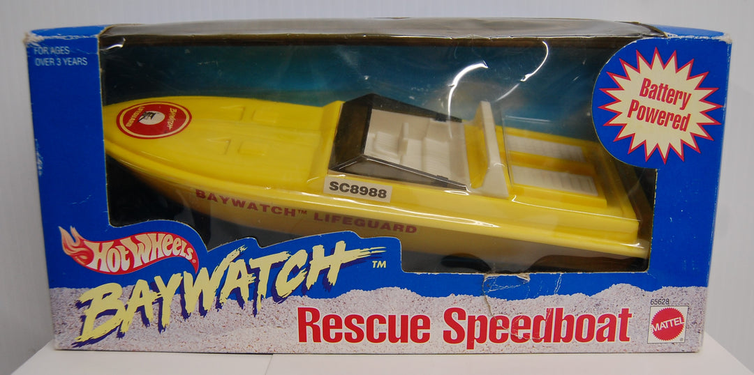 Hot Wheels Baywatch (Battery Powered) Rescue Speedboat #65628 Mattel 1995