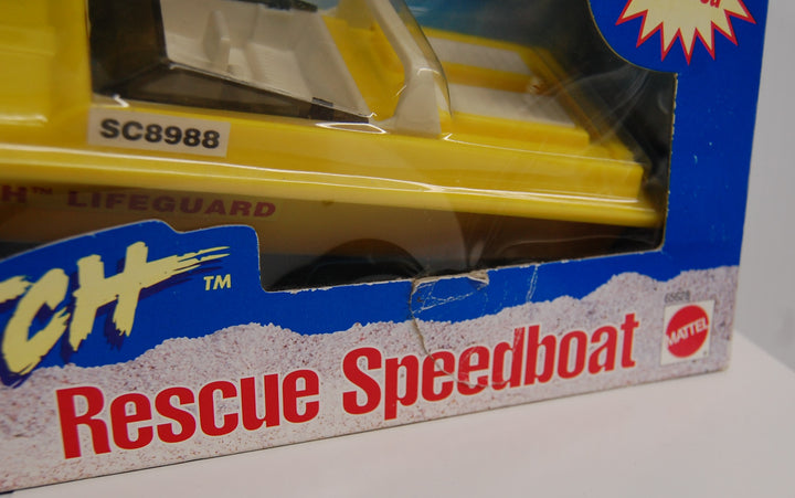 Hot Wheels Baywatch (Battery Powered) Rescue Speedboat #65628 Mattel 1995