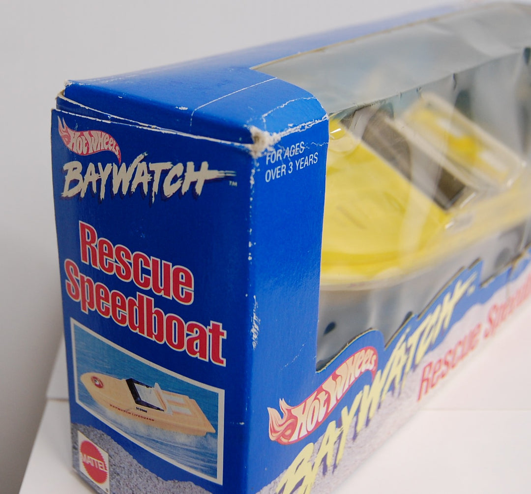 Hot Wheels Baywatch (Battery Powered) Rescue Speedboat #65628 Mattel 1995