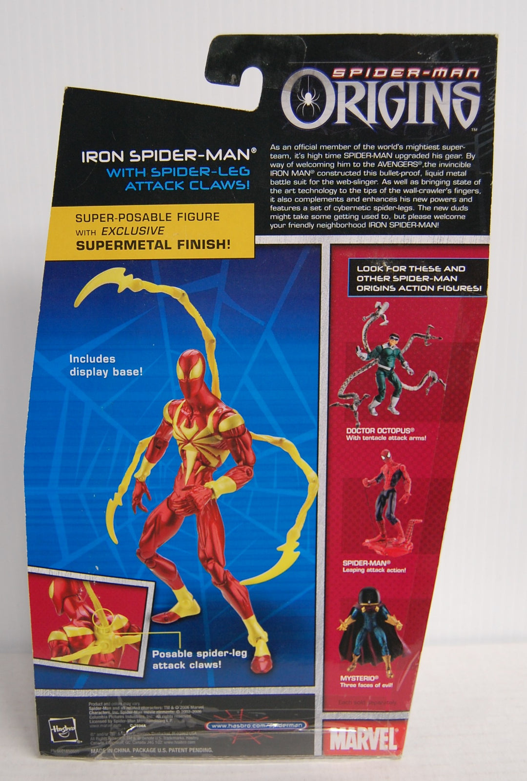 Marvel Spider-Man Origins - Iron Spider-Man Figure 2006 Hasbro
