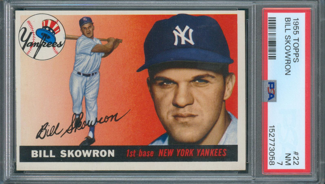 1955 Topps Baseball Bill Skowron #22 PSA 7 NM