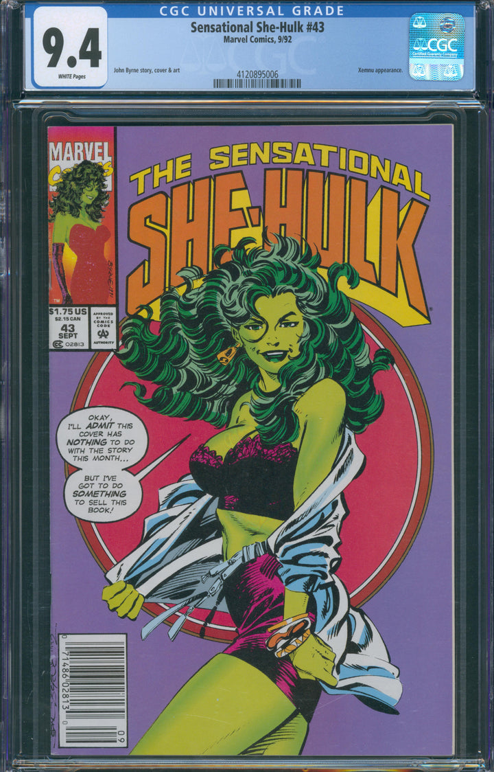 Sensational She-Hulk #43 CGC 9.4