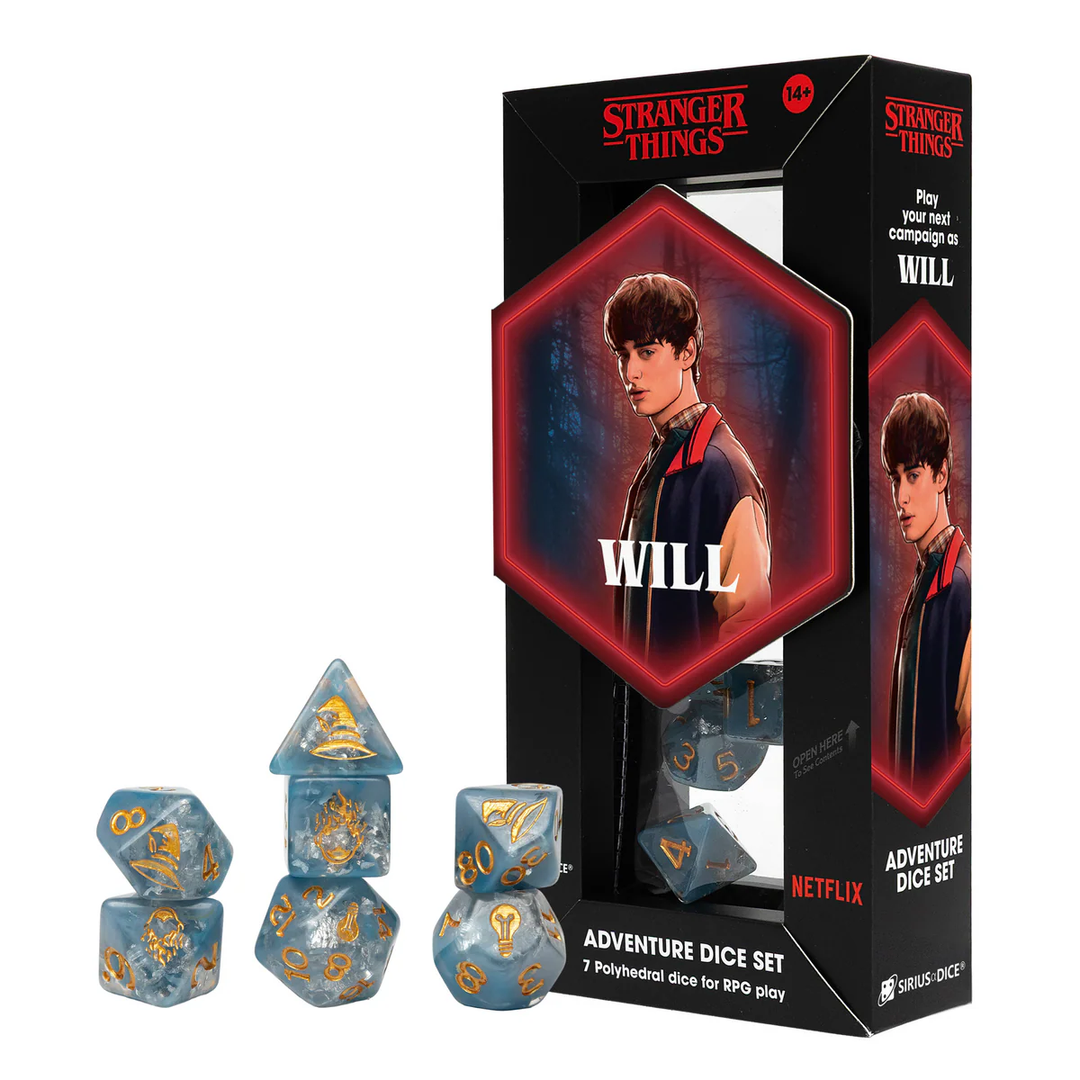 Sirius Dice: 7 Ct Stranger Things Adventure Dice - Will