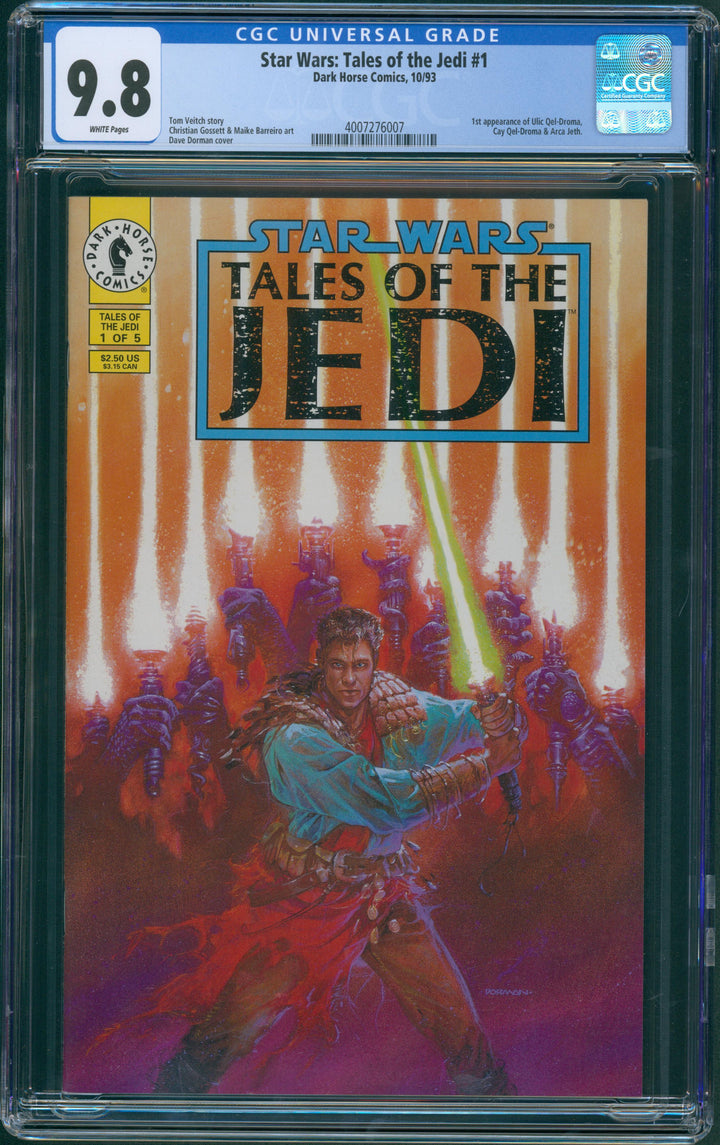 Star Wars: Tales of the Jedi #1 CGC 9.8