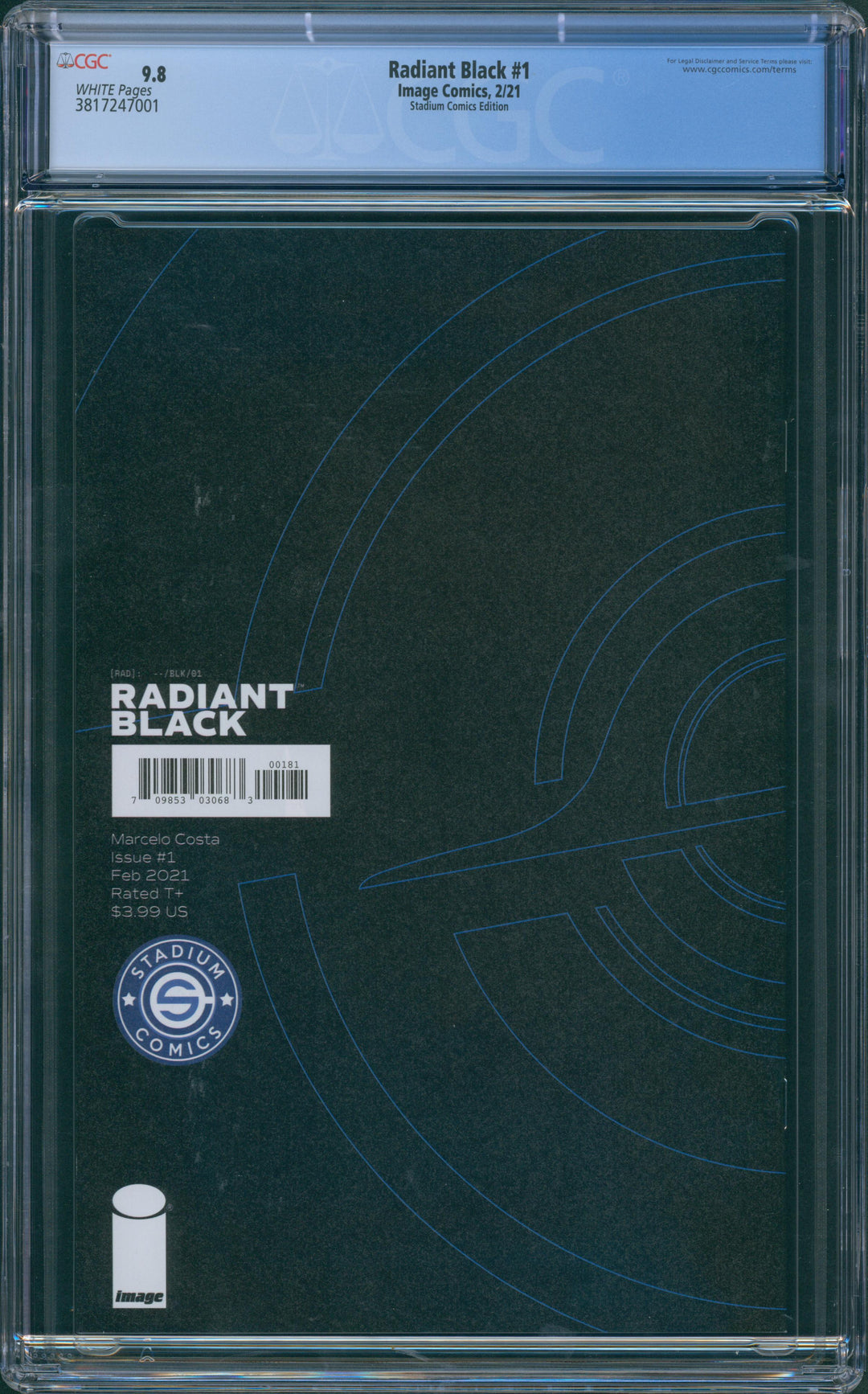 Radiant Black #1 CGC 9.8