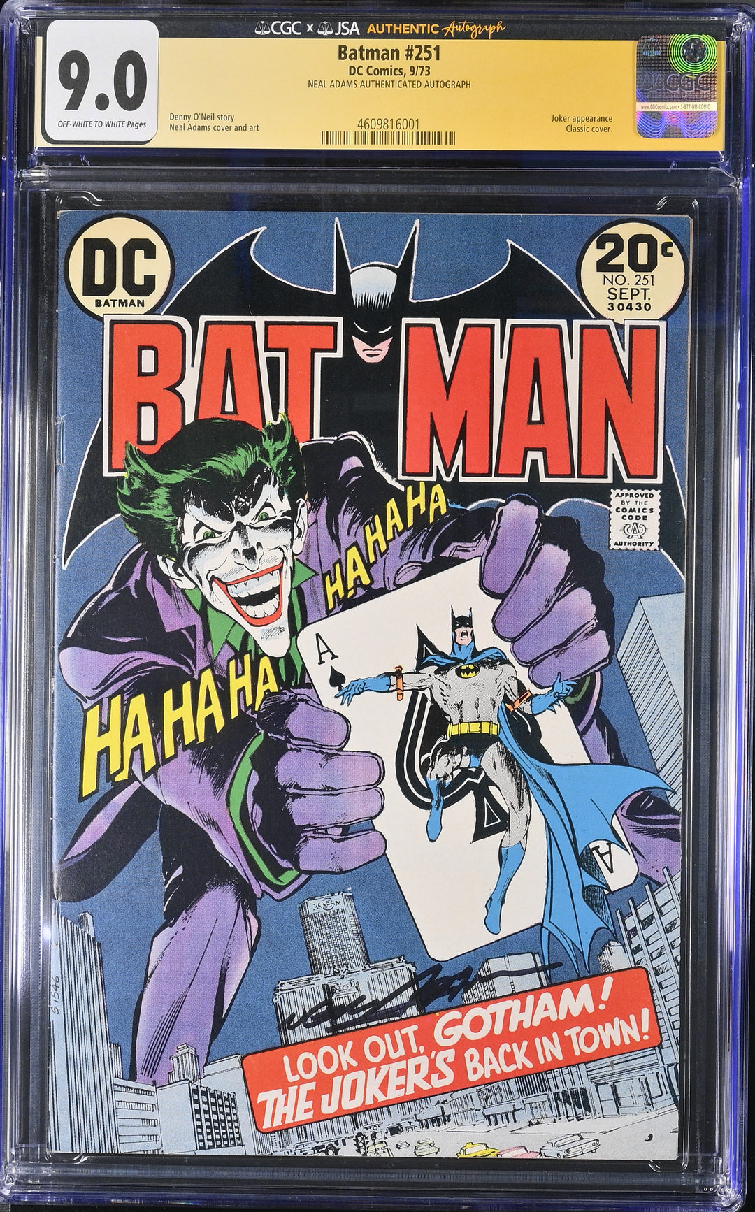 Batman #251 CGC Signature Series 9.0