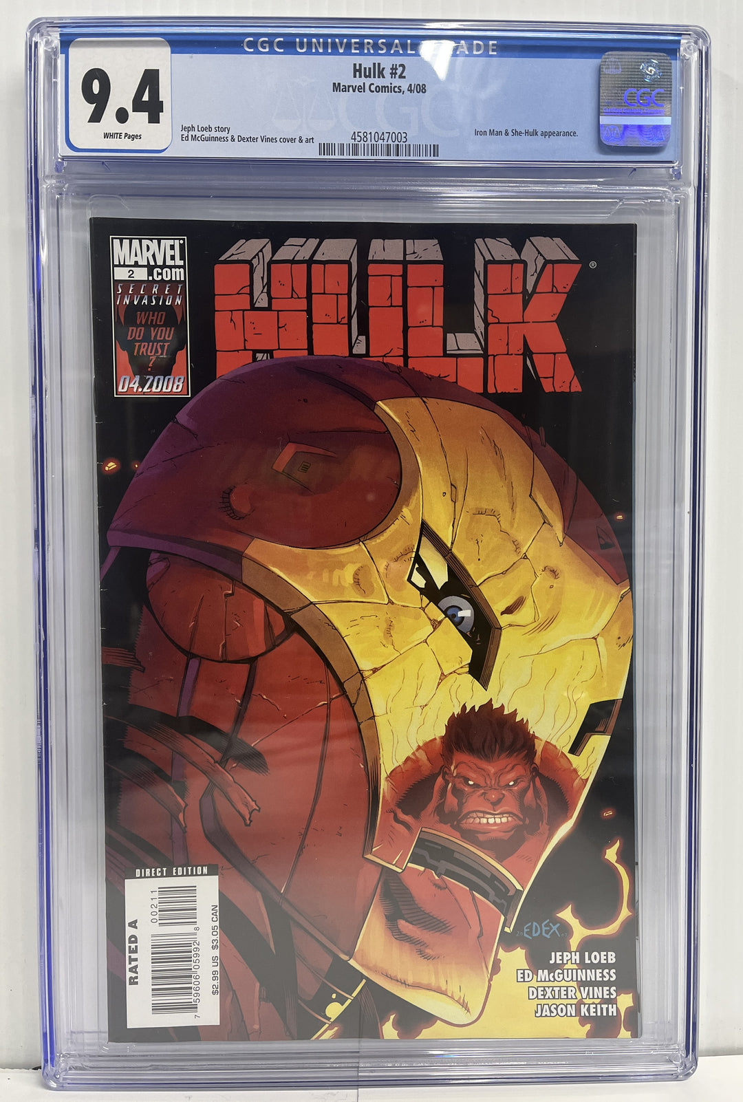 Hulk #2 CGC 9.4