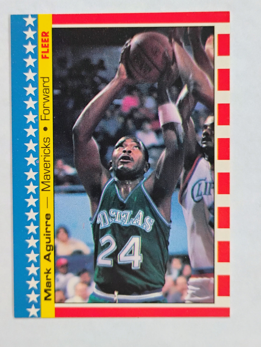 1987-88 Fleer Basketball Mark Aguirre #9 Sticker