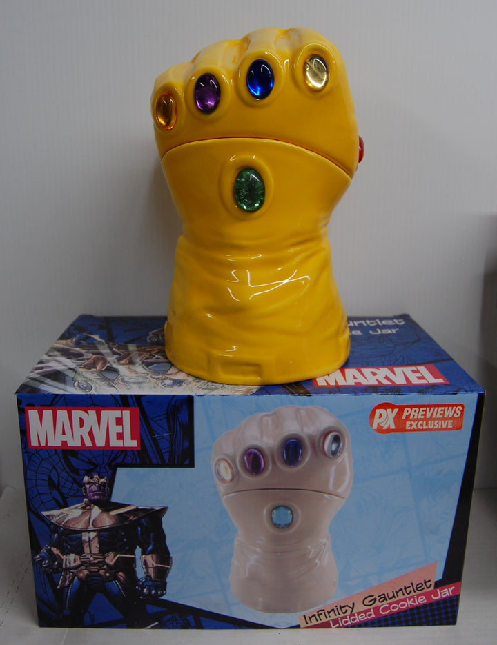 Marvel Infinity Gauntlet Cookie Jar - Yellow 2016 PX Previews USED