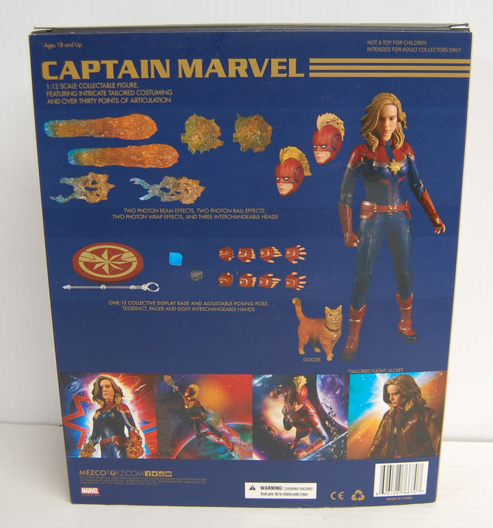 Mezco One:12 Collective Captain Marvel 6" Figure 2019 Complete