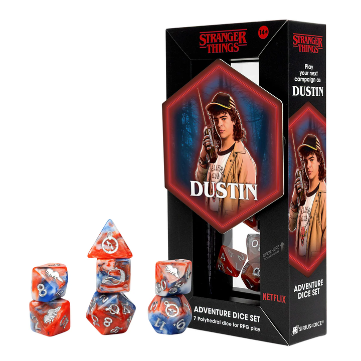 Sirius Dice: 7 Ct Stranger Things Adventure Dice - Dustin