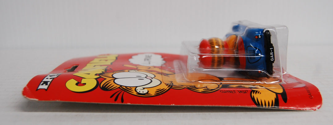 Ertl 1990 Garfield in Blue Convertible "I'll Drive" Die-Cast (Card Wear)