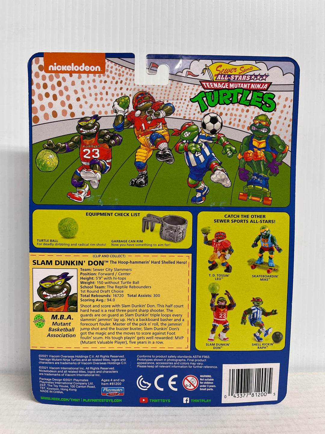 Teenage Mutant Ninja Turtles Slam Dunkin' Don Action Figure