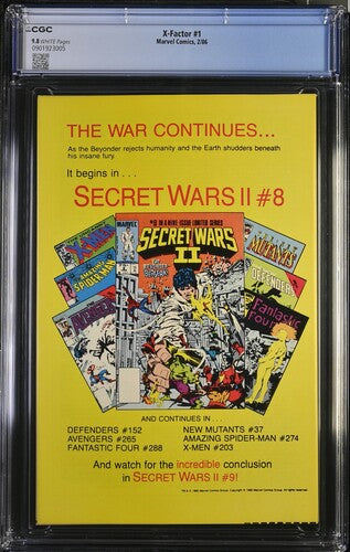 X-Factor #1 CGC 9.8