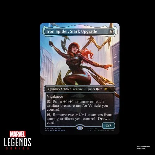 Spider-Man Marvel Legends Magic: The Gathering Mary Jane Watson (Iron Spider) 6in Action Figure and Card