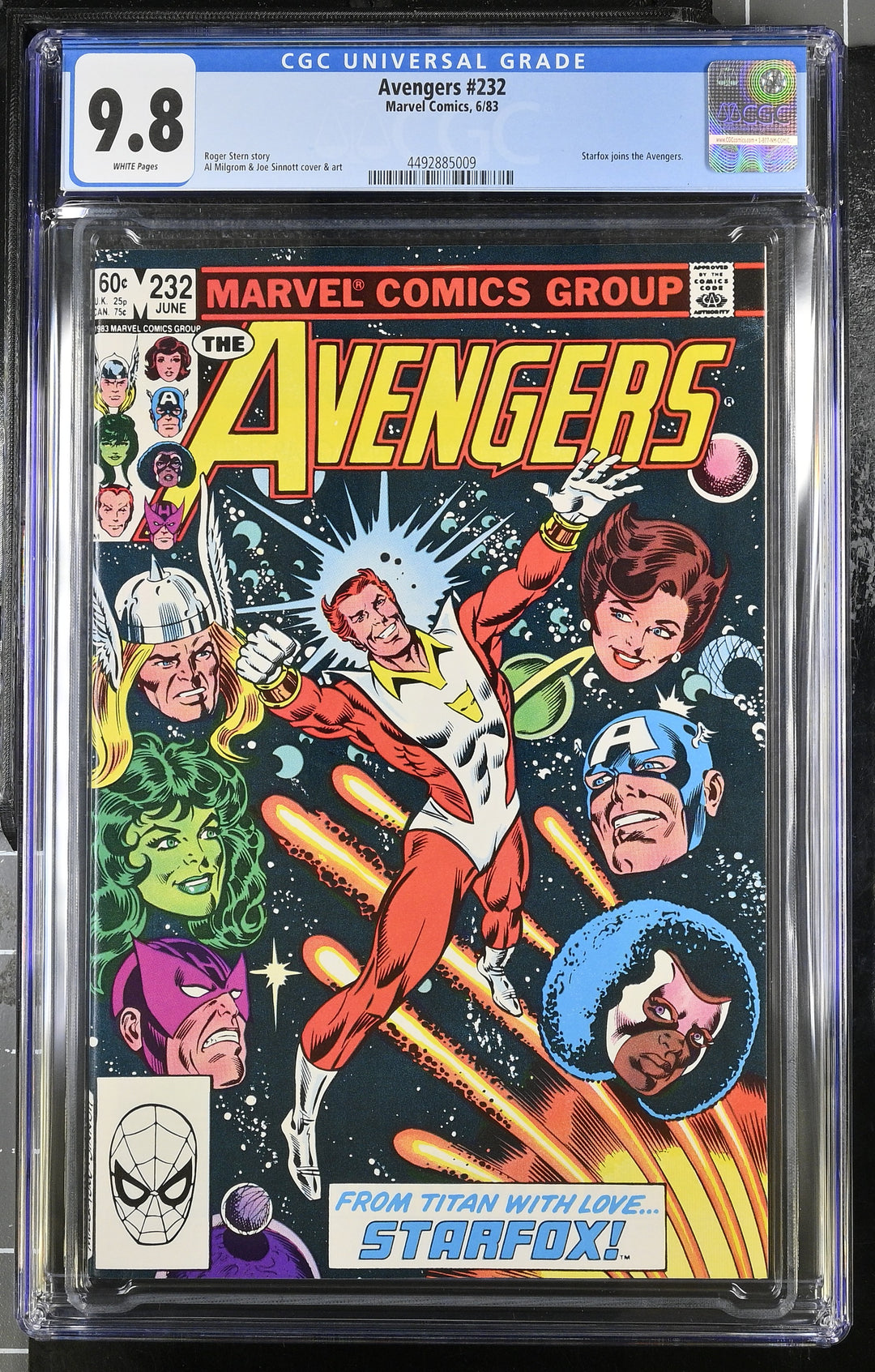 Avengers #232 CGC 9.8