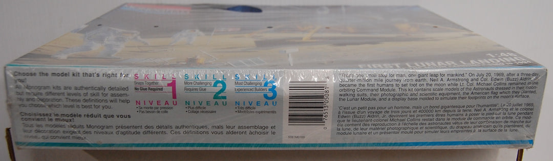 First Lunar Landing 20th Anniversary 1/48 Model Kit 1993 Mongram 5081