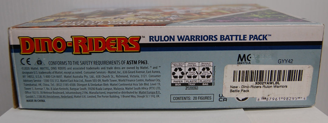 Dino-Riders Rulan Warriors Battle Pack 2020 Mattel Entertainment Earth Exclusive