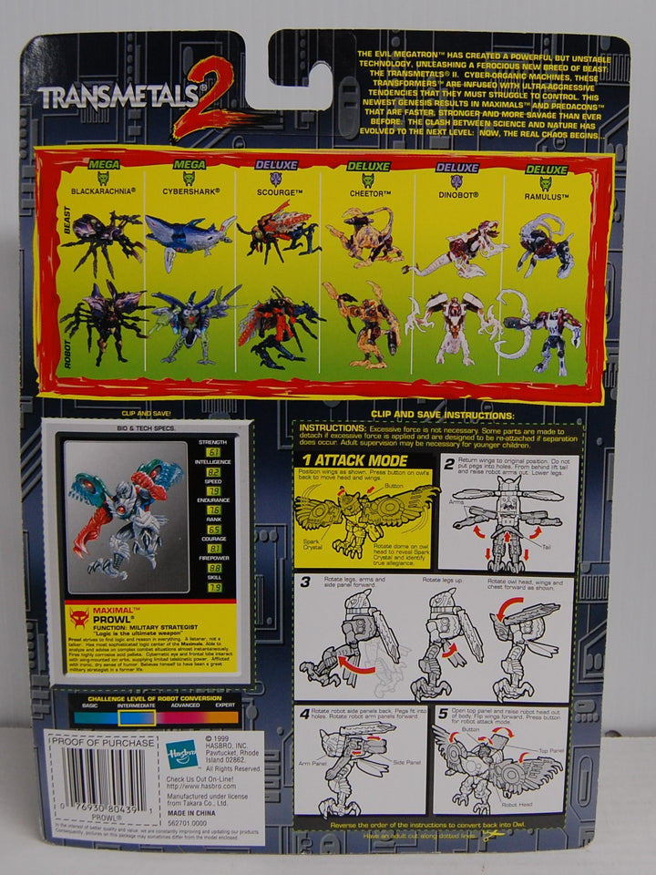 Transformers Beast Wars Deluxe Transmetal 2 Prowl Figure (Black Variant) 1999 Hasbro