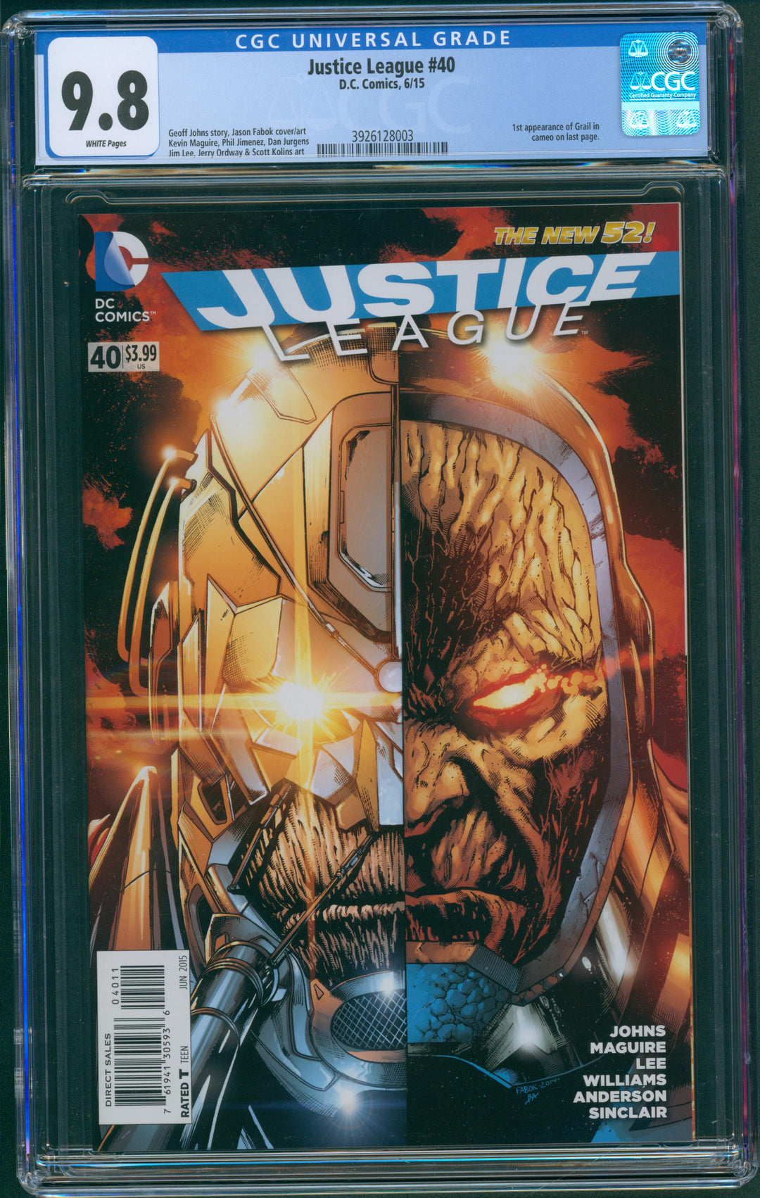 Justice League #40 CGC 9.8
