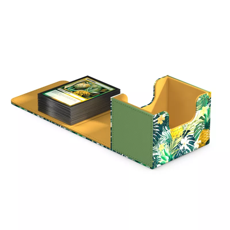 Ultimate Guard Deck Box: Sidewinder Xenoskin 100+ (Floral Places II) - Bahia Green