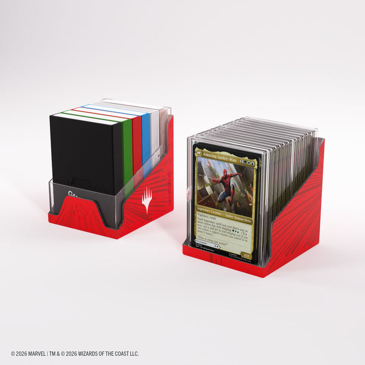 Magic: The Gathering: Marvel Super Heroes: Bastion 100+ XL Deck Box - Comic Burst Red