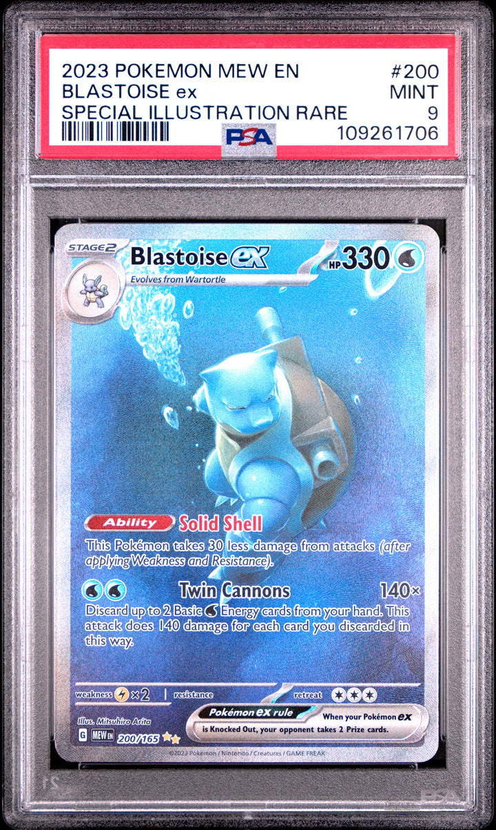 2023 Pokemon Mew En Blastoise ex Special Illustration Rare #200 PSA 9