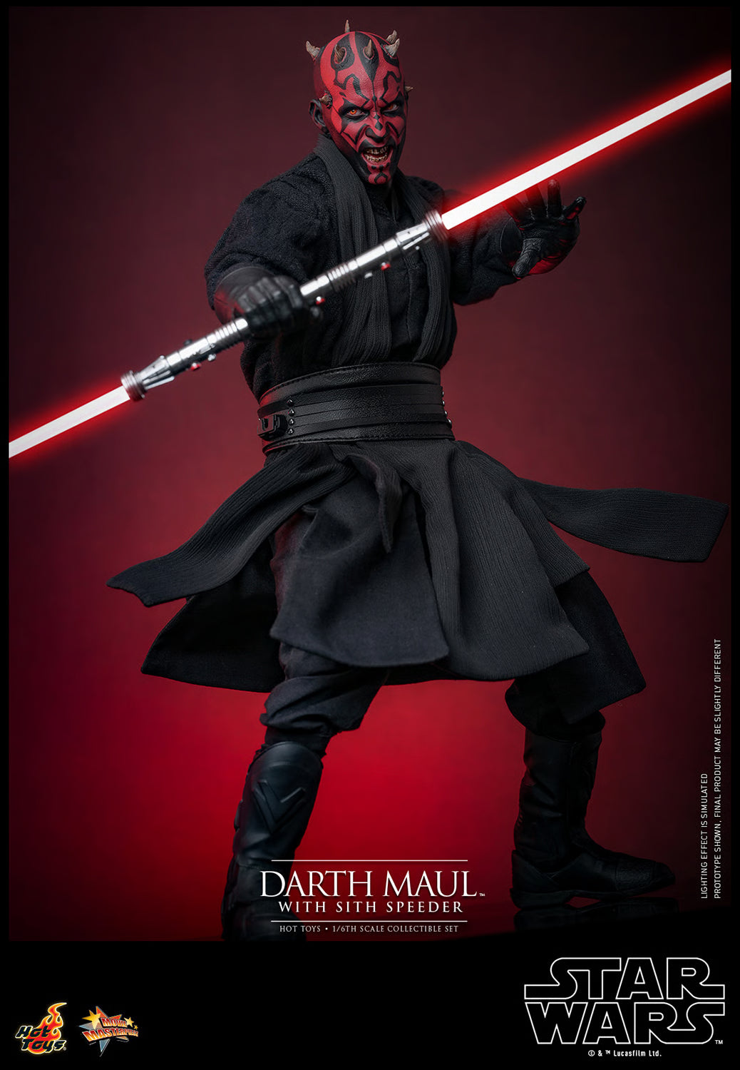 Darth Maul 2.0 with Sith Speeder (Special Edition) Sixth Scale Figure Set MMS749