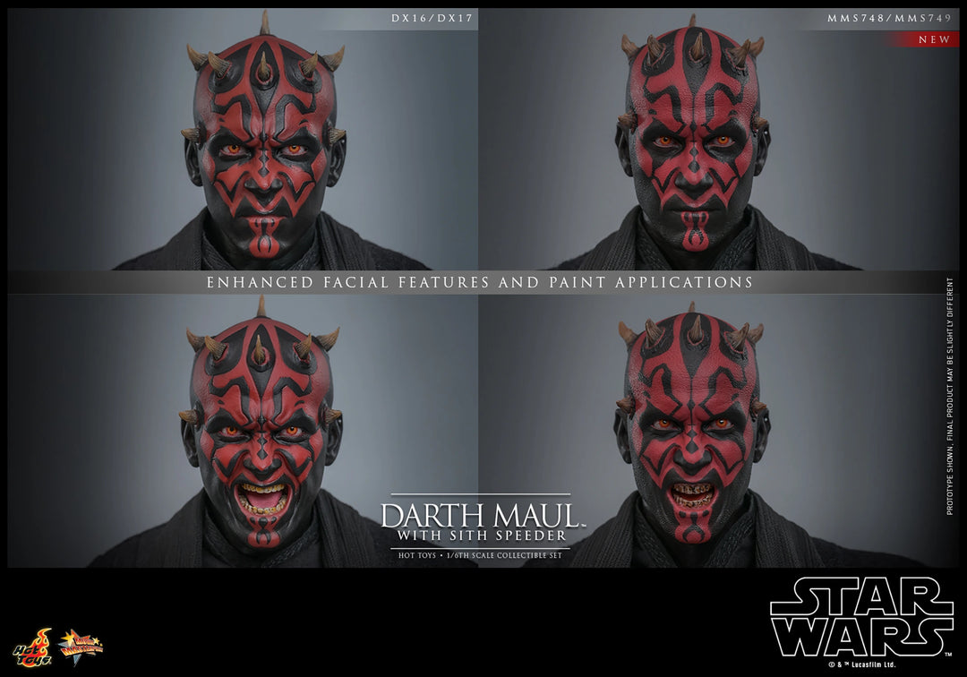 Darth Maul 2.0 with Sith Speeder (Special Edition) Sixth Scale Figure Set MMS749