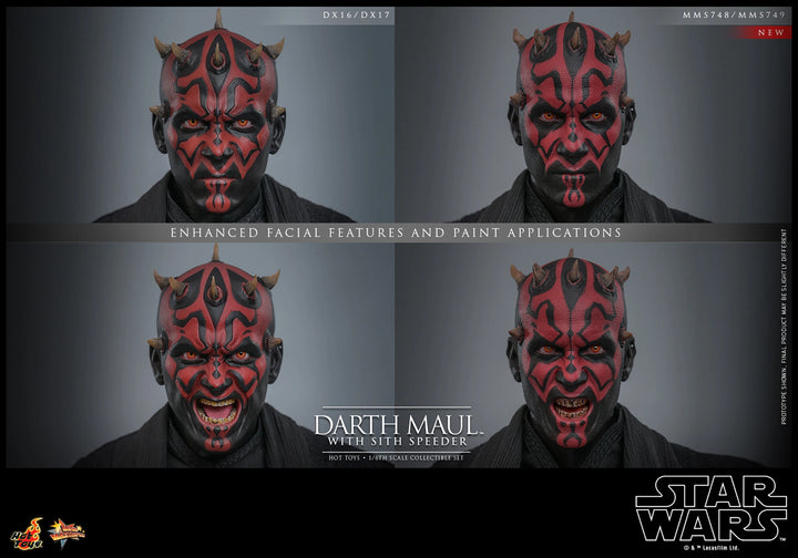 Darth Maul 2.0 with Sith Speeder (Special Edition) Sixth Scale Figure Set MMS749