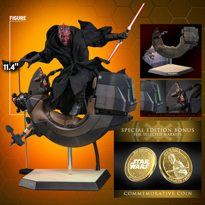 Darth Maul 2.0 with Sith Speeder (Special Edition) Sixth Scale Figure Set MMS749