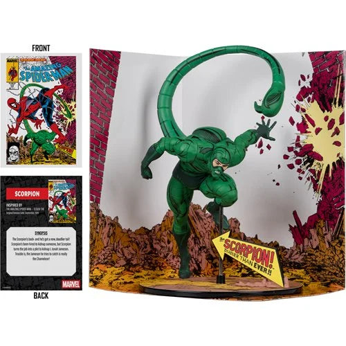 Marvel Wave 7  Scorpion Amazing Spider-Man #318 1:10 Scale Posed Figure with Scene