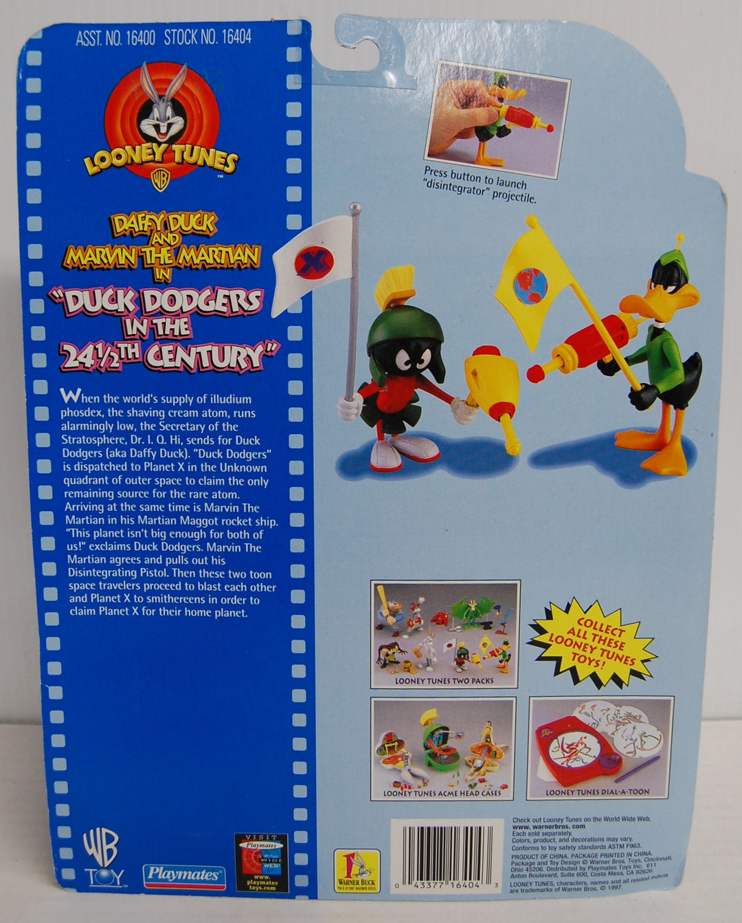 Looney Tunes Duck Dodgers - Daffy & Marvin 2-Pack Figures 1997 Playmates