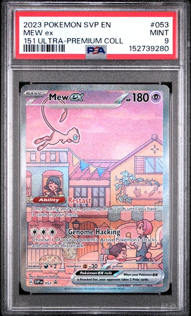 Pokemon 2023 SVP En-Sv Black Star Promo #053 Mew Ex 151 Ultra-Premium Coll PSA 9