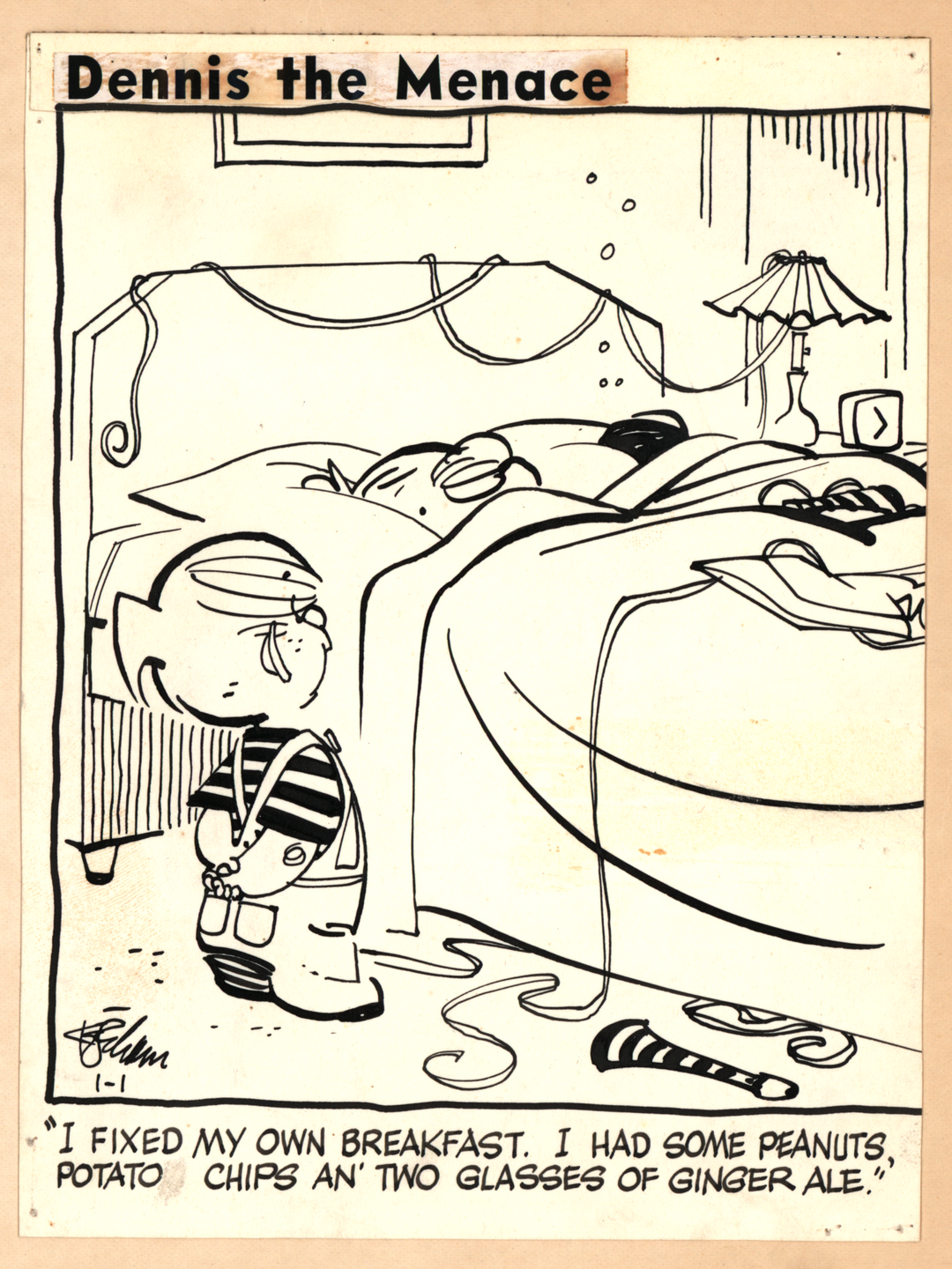 Dennis the Menace by Hank Ketchum Strip (1/1/1952)