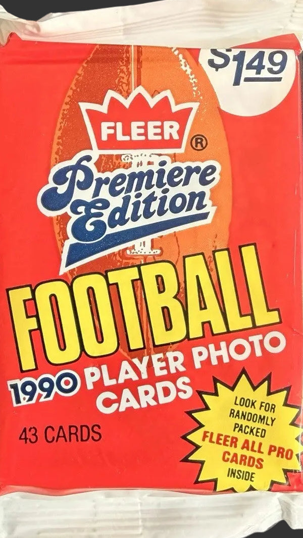 1990 Fleer Football  Jumbo Pack Sealed