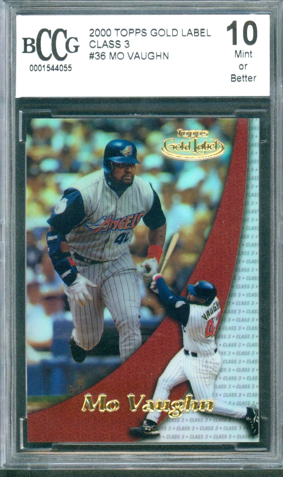 2000 Topps Baseball Gold Label Class 3 Mo Vaughn #36 BCCG 10