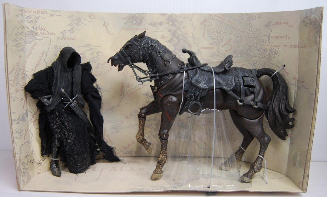 Lord of the Rings:  Fellowship of the Ring - Ringwraith and Horse Set 2003 (Open Box)