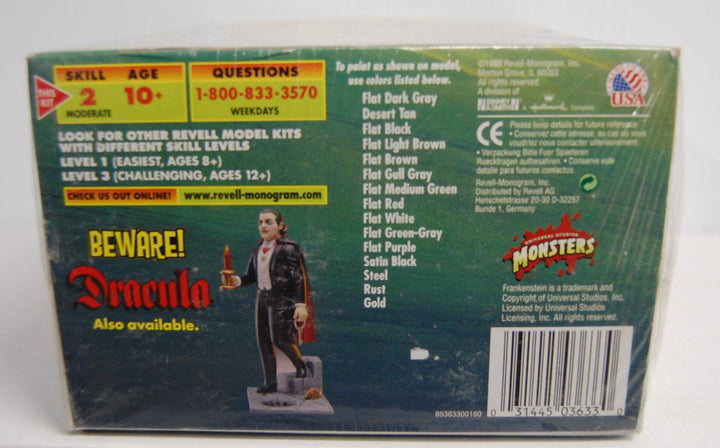 Revell 1999 Monsters of the Movies - Frankenstein 1/12th Model Kit 85-3633