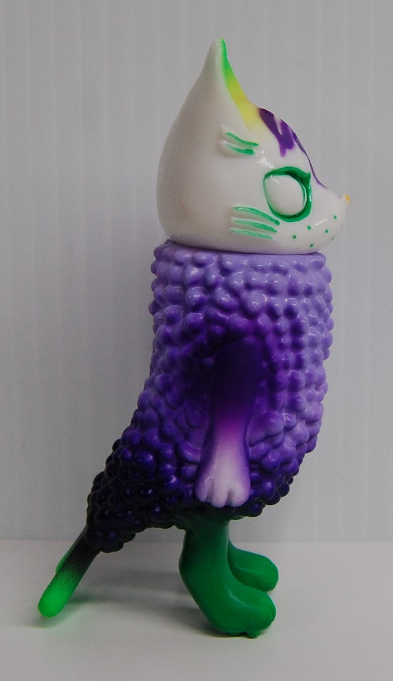 Yasu Ebineko Boss Fried Shrimp Cat (Purple, Green) Sofubi Vinyl Japan