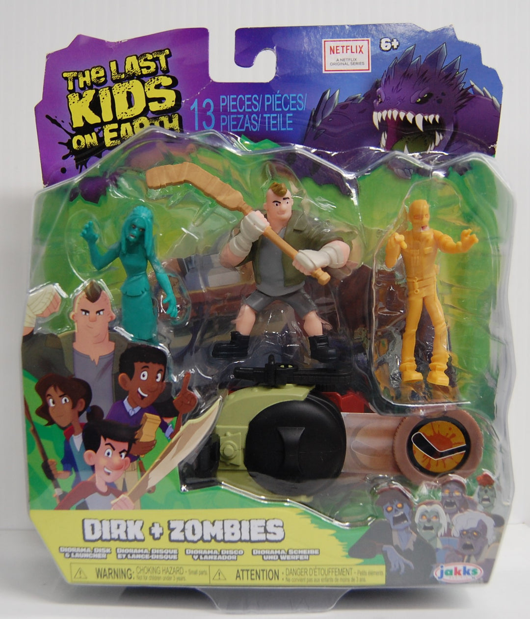 The Last Kids on Earth - Dirk + Zombies - Diorama Mini Figures 2019 Jakks Netflix
