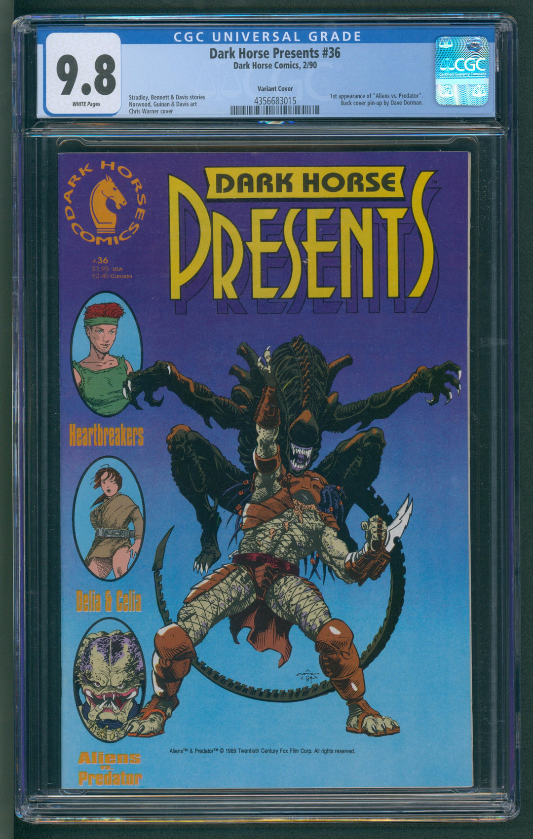 Dark Horse Presents #36 CGC 9.8