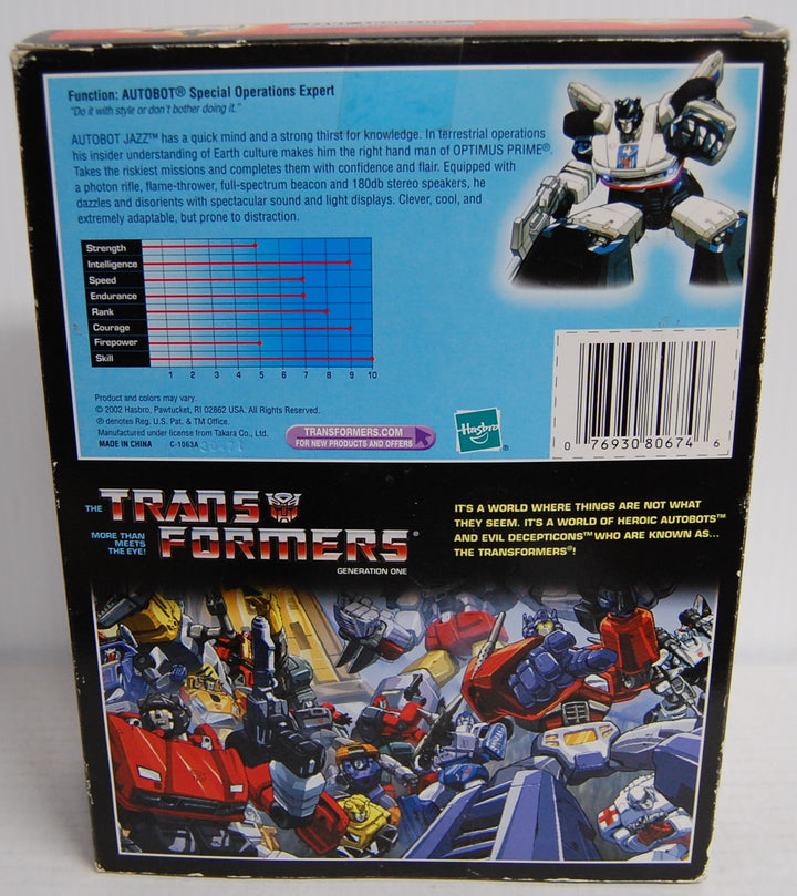 Transformers Commemorative Series III - Autobot Jazz Figure - 2002 Classic Reissue