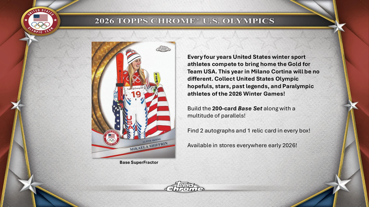 2026 Topps Chrome U.S. Olympic & Paralympic Team Hopefuls Hobby Box