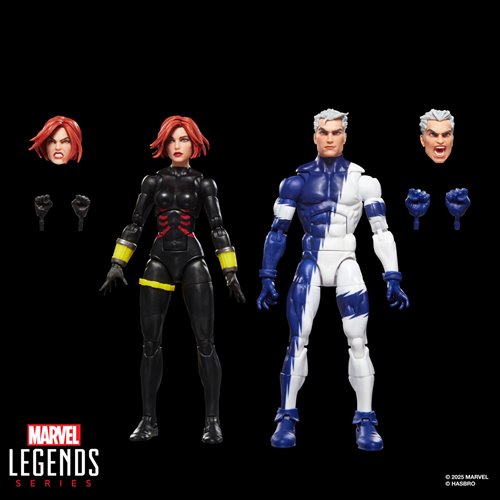 Avengers Marvel Legends Series Black Widow and Quicksilver 6-Inch Action Figures